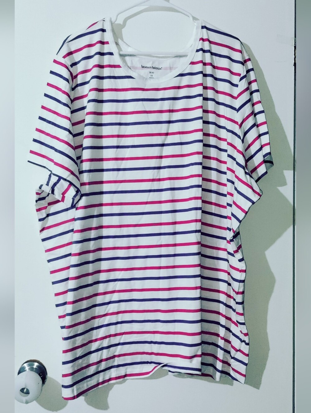 New Woman Within 5X 38/49 Stripes T Shirt
